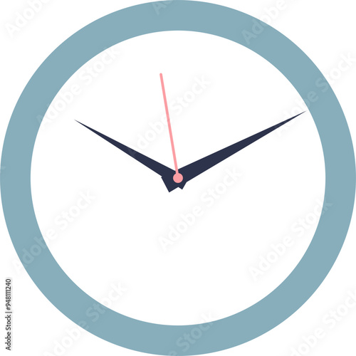 Minimalist clock symbolizing punctuality and time management in the workplace.