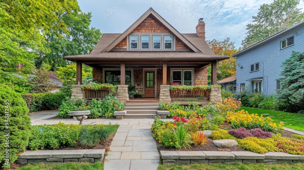Charming Suburban Home with Lush Garden Charming Suburban Home with Lush Garden