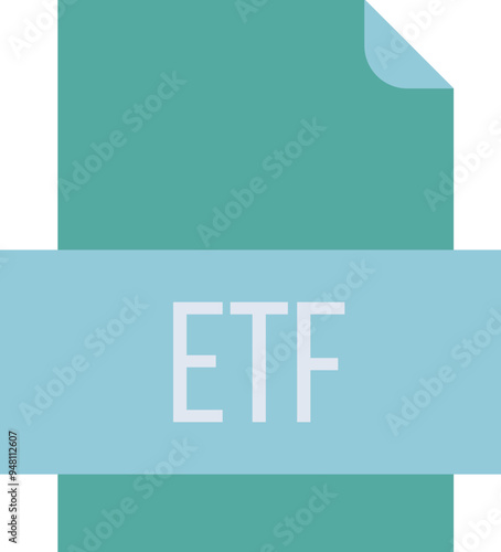 ETF File icon fill crisp corners