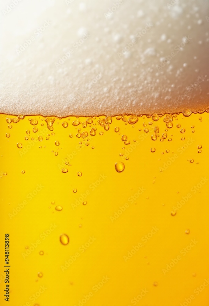 Golden Beer Macro Photography | Frothy Head, High Resolution Golden Beer Macro Photography | Frothy Head, High Resolution