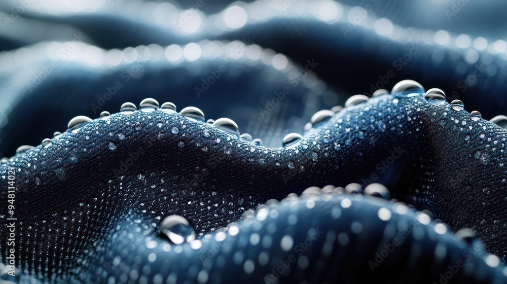 A high-definition image illustrating advanced fabric care technology, with water droplets enhancing textile longevity. A high-definition image illustrating advanced fabric care technology, with water droplets enhancing textile longevity.