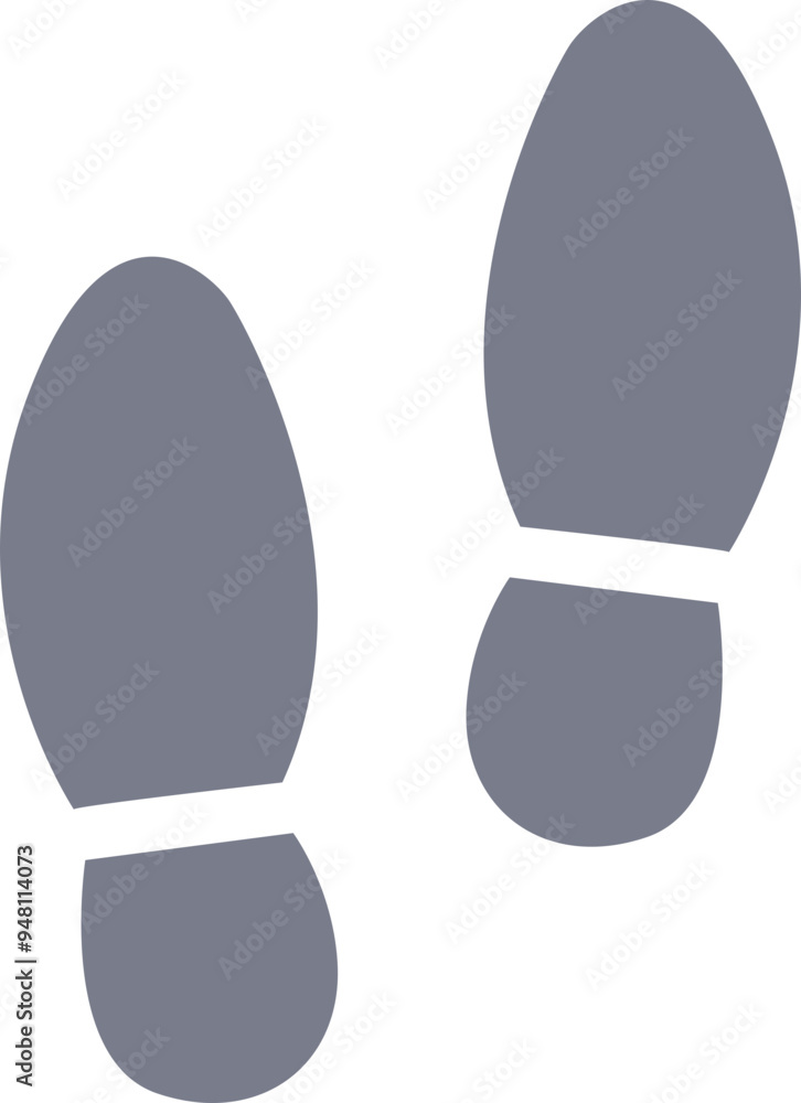 Graphic of footprints representing steps, symbolizing progression or a journey. Graphic of footprints representing steps, symbolizing progression or a journey.