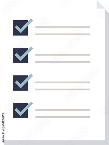 A checklist with tick marks indicating completed tasks, symbolizing organization and productivity in task management.