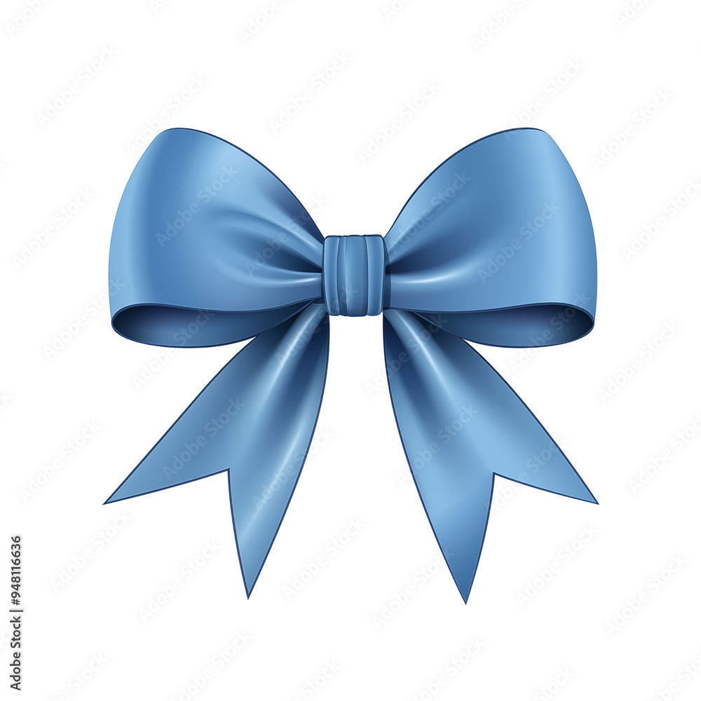 a PNG file of a blue bow ribbon on an isolated transparent background a PNG file of a blue bow ribbon on an isolated transparent background