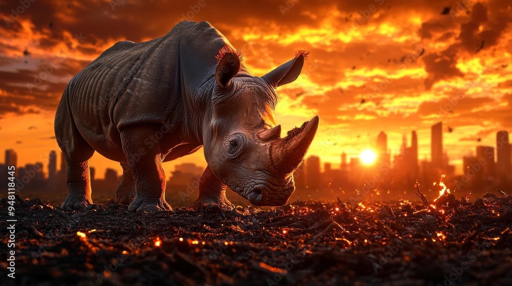 Fototapeta premium Habitat destruction is causing many species to face extinction