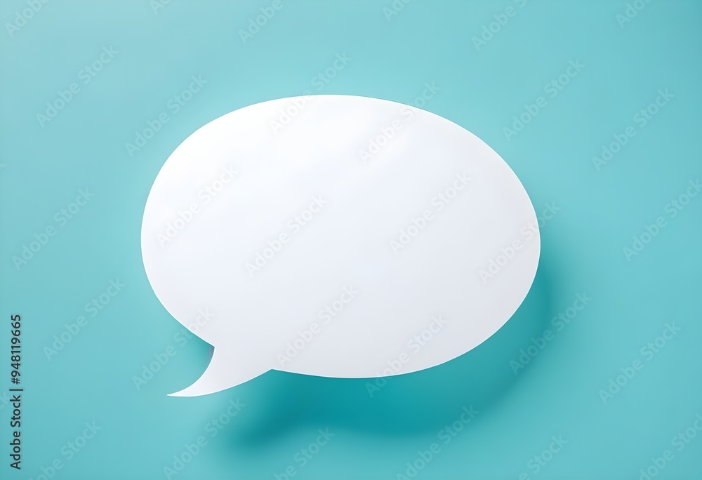 White Speech Bubble Contact Icon Simple 3D Illustration Digital Graphic Design Background White Speech Bubble Contact Icon Simple 3D Illustration Digital Graphic Design Background