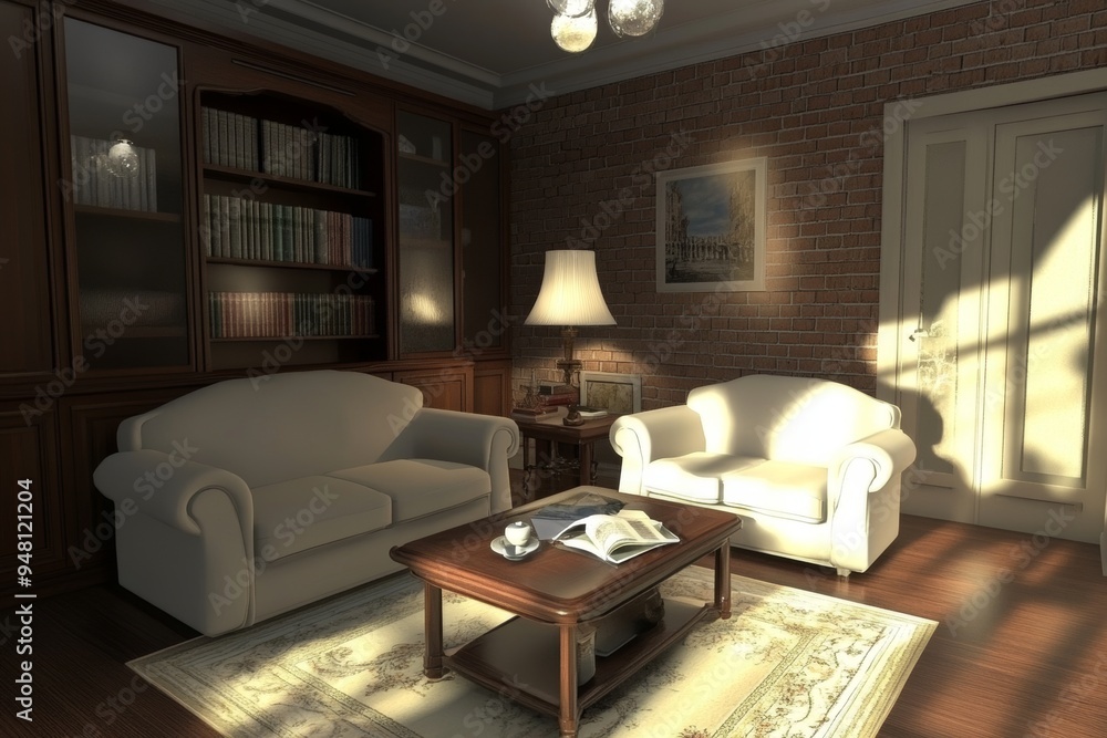 Stunning loft apartment with floor-to-ceiling windows and panoramic views; minimalistic modern living room design; bright daylight; 3D rendering; luxurious interior design Stunning loft apartment with floor-to-ceiling windows and panoramic views; minimalistic modern living room design; bright daylight; 3D rendering; luxurious interior design