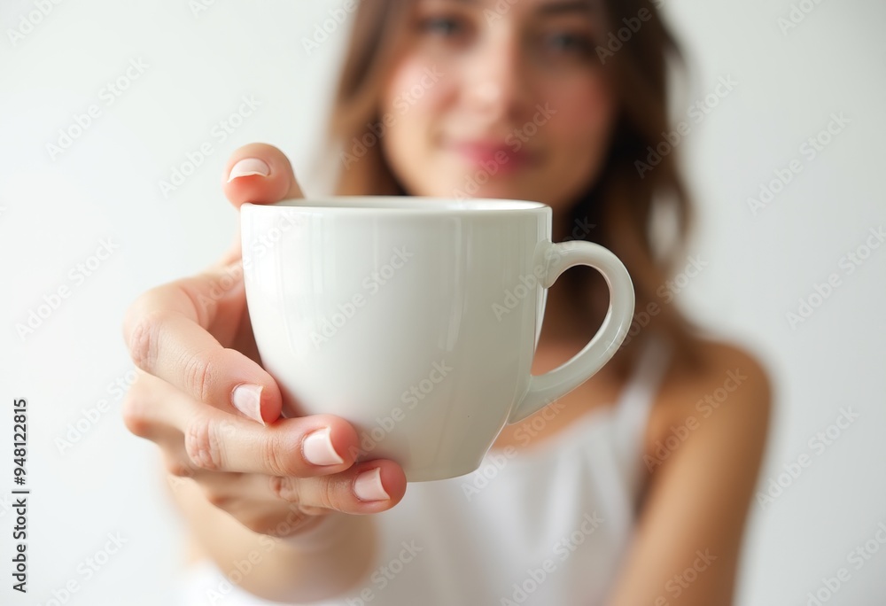 Beautiful Woman's Hand Holding a Cup of Milk Tea | High-Quality Commercial Photo Beautiful Woman's Hand Holding a Cup of Milk Tea | High-Quality Commercial Photo