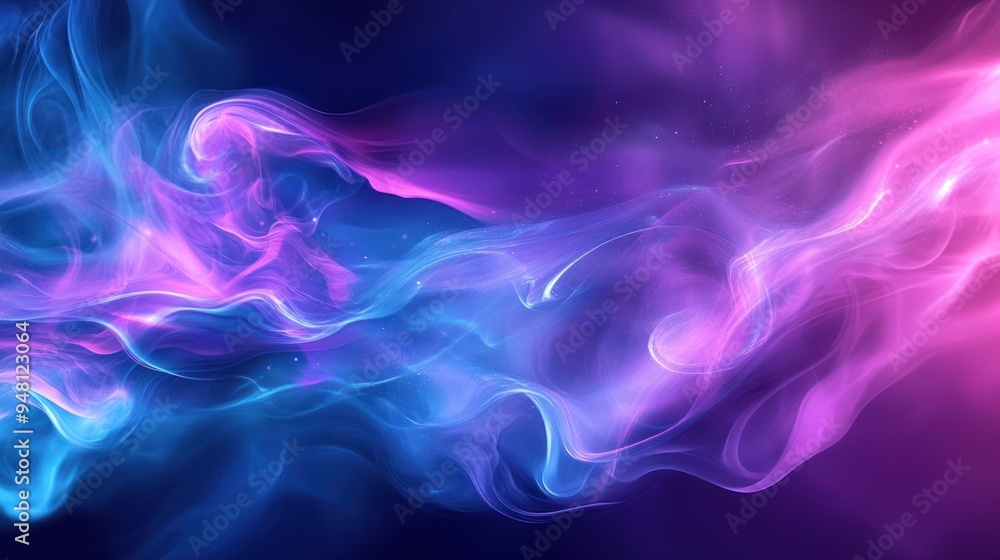 Abstract swirling smoke in vibrant shades of blue and pink, creating a mesmerizing flow and dreamy atmosphere. Abstract swirling smoke in vibrant shades of blue and pink, creating a mesmerizing flow and dreamy atmosphere.