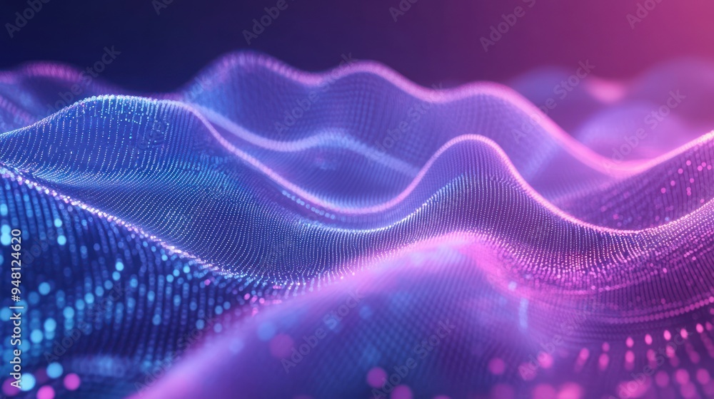 Abstract waves of light in vibrant shades of blue and pink, creating a mesmerizing digital landscape. Abstract waves of light in vibrant shades of blue and pink, creating a mesmerizing digital landscape.