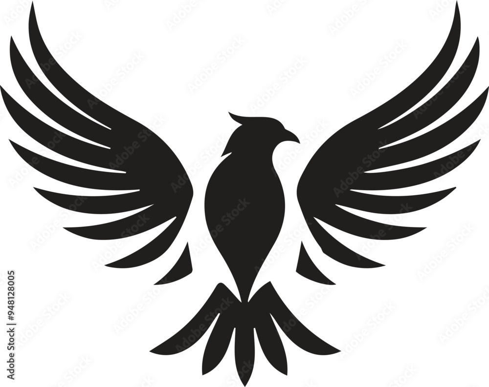 Obraz premium Bird silhouette vector illustration design