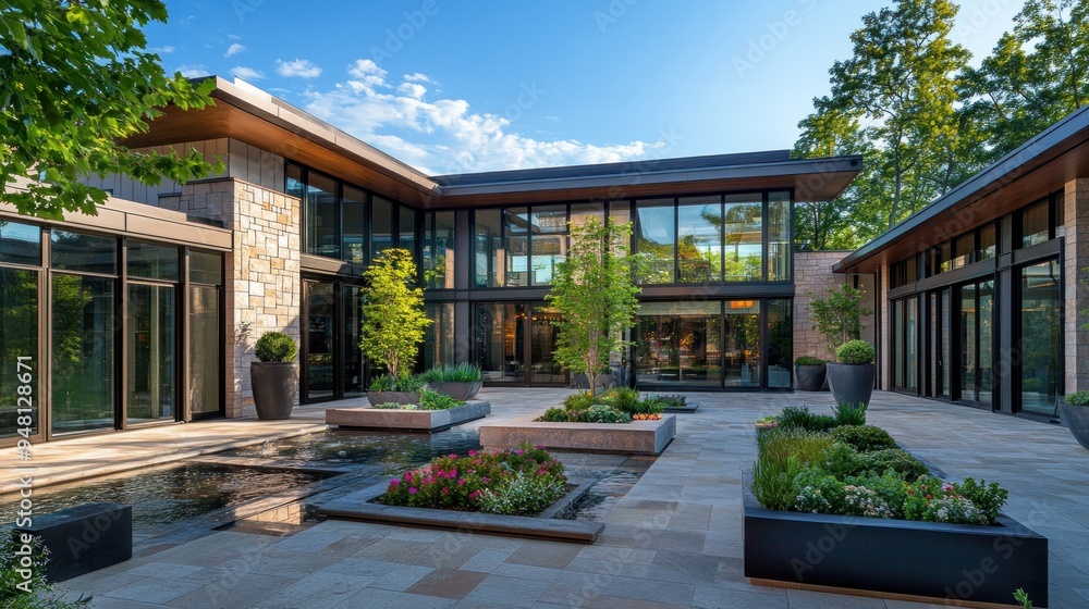 Modern Courtyard Design Modern Courtyard Design