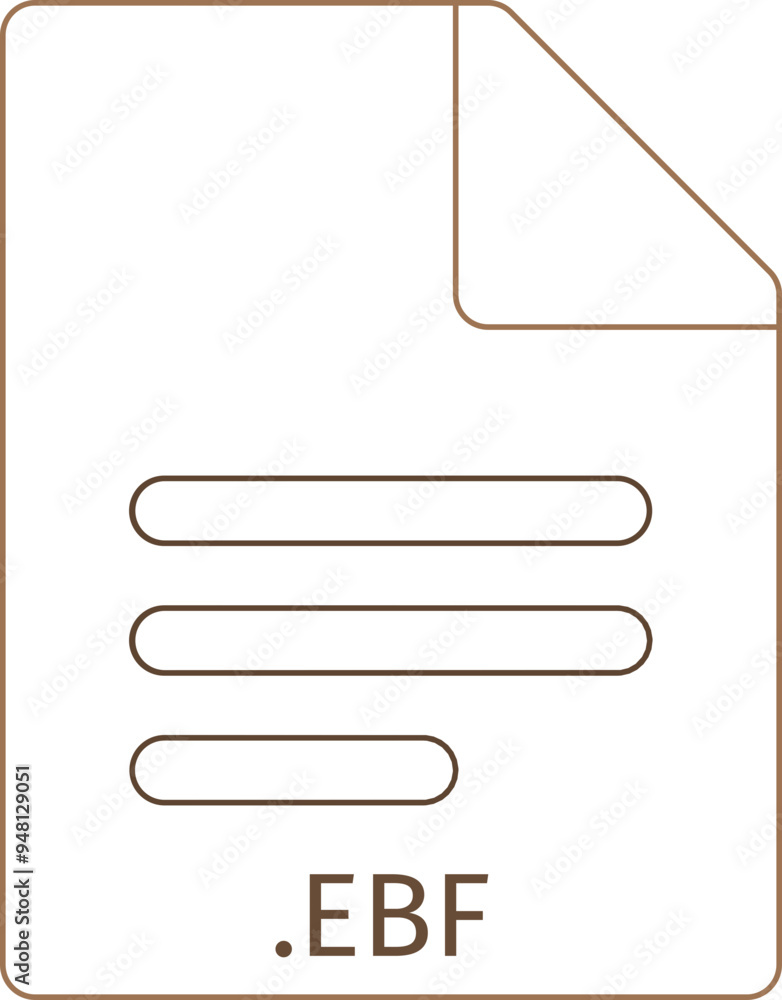 EBF black empty outline doc icon EBF black empty outline doc icon