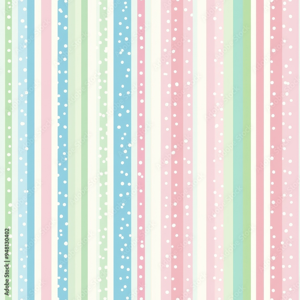 Colorful Vertical Stripes and Dots Pattern Background Colorful Vertical Stripes and Dots Pattern Background