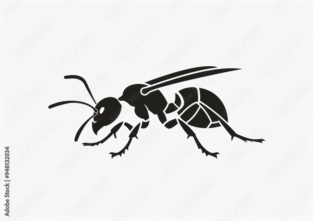 Ant silhouette vector. black ant silhouette isolated on white background. Ant icon vector illustration design. Ant silhouette vector. black ant silhouette isolated on white background. Ant icon vector illustration design.