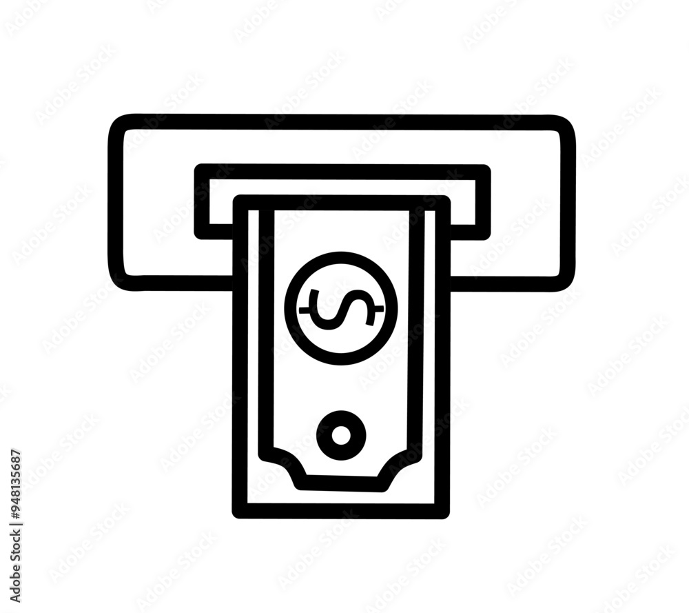 withdraw icon vector on white background withdraw icon vector on white background