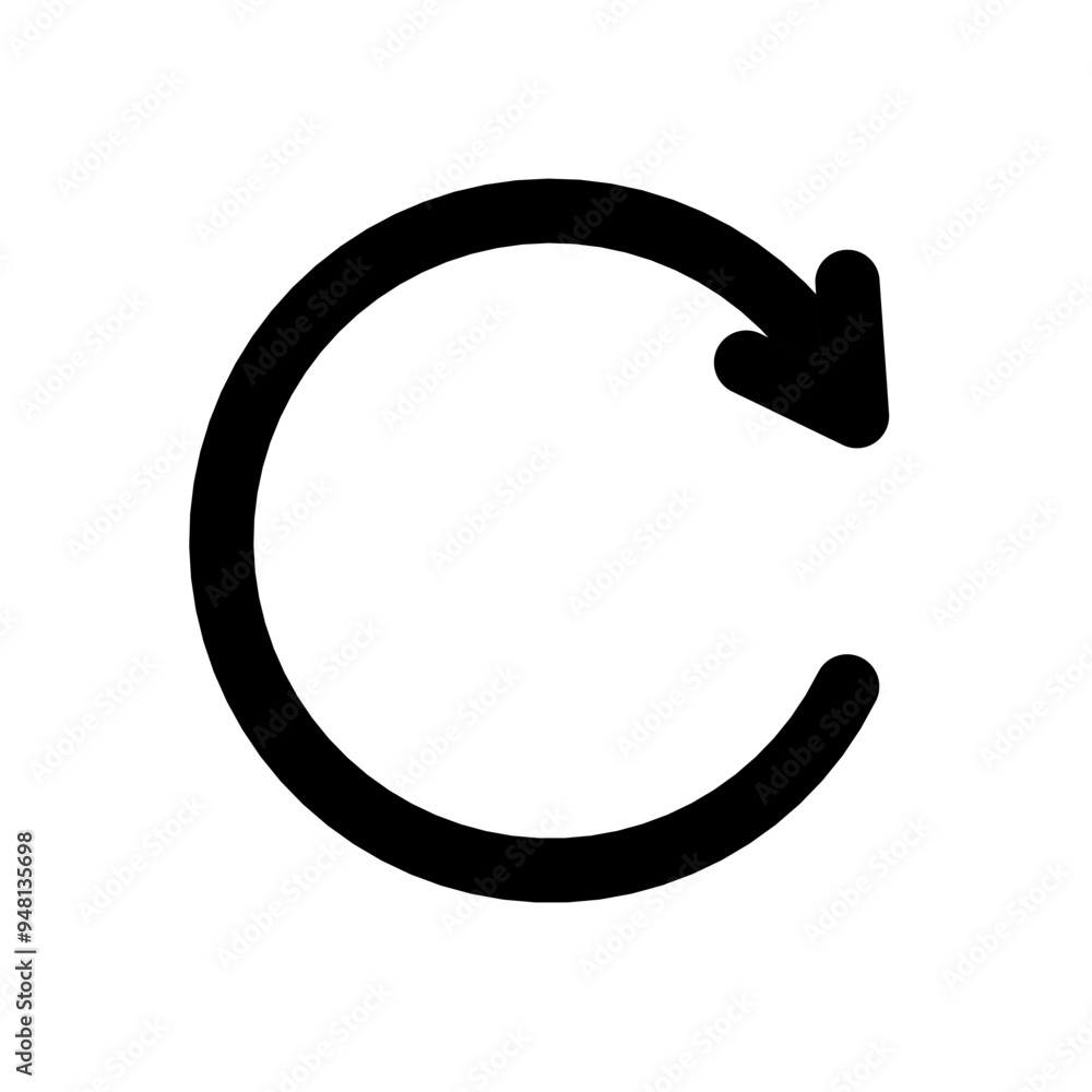 reload icon vector on white background.refresh icon.replay icon reload icon vector on white background.refresh icon.replay icon