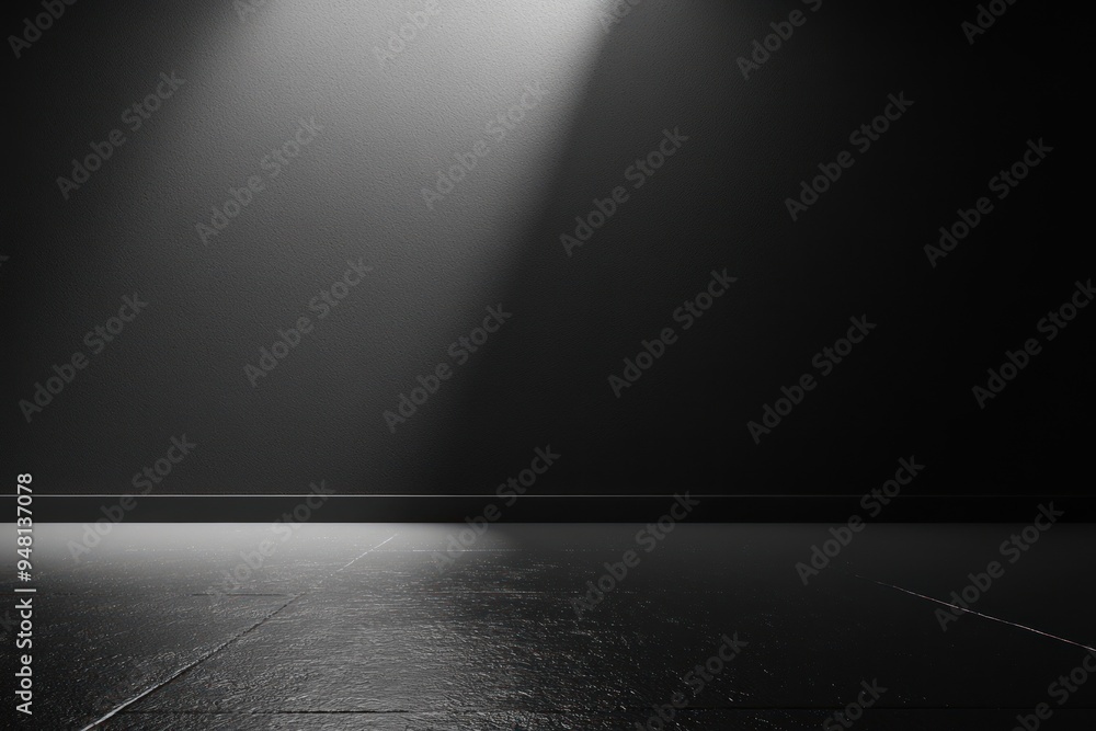 Dark Room with Single Spotlight Dark Room with Single Spotlight