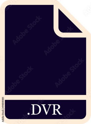 DVR black & bold outline around fill icon