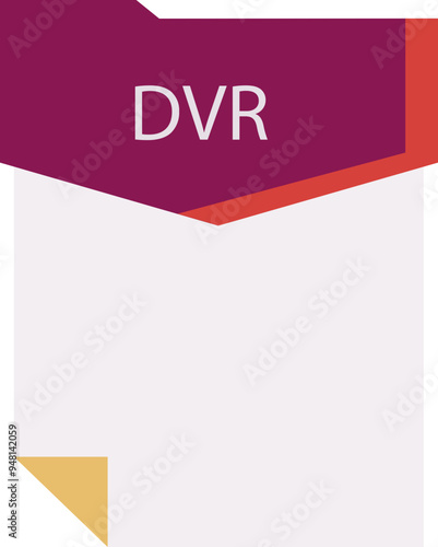 DVR File format minimal icon