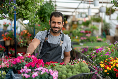 Smiling Flower Shop Owner