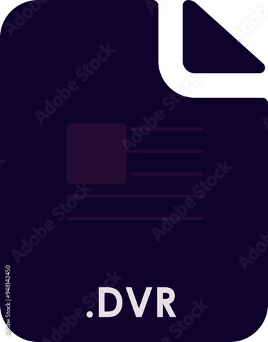 DVR inside fill icon with minimal lines and rectangle