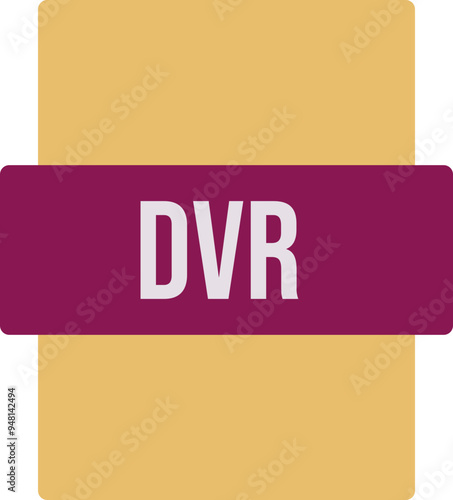 DVR ip file extension icon color fill outer flat