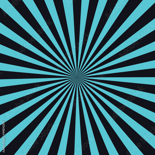 Sun rays. Retro sunburst background. Vector illustration
