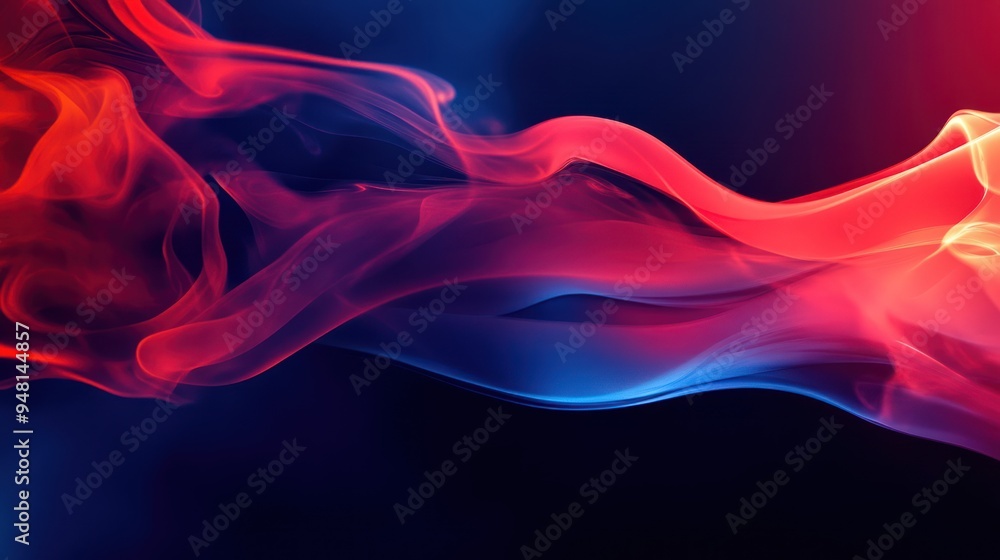 A vibrant display of flowing red and blue smoke, creating a dynamic and abstract visual effect. A vibrant display of flowing red and blue smoke, creating a dynamic and abstract visual effect.