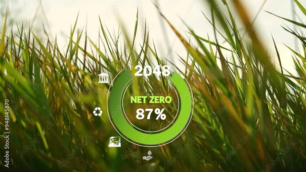 Net Zero Emissions 2050 Countdown Animation Net zero , carbon neutral ...