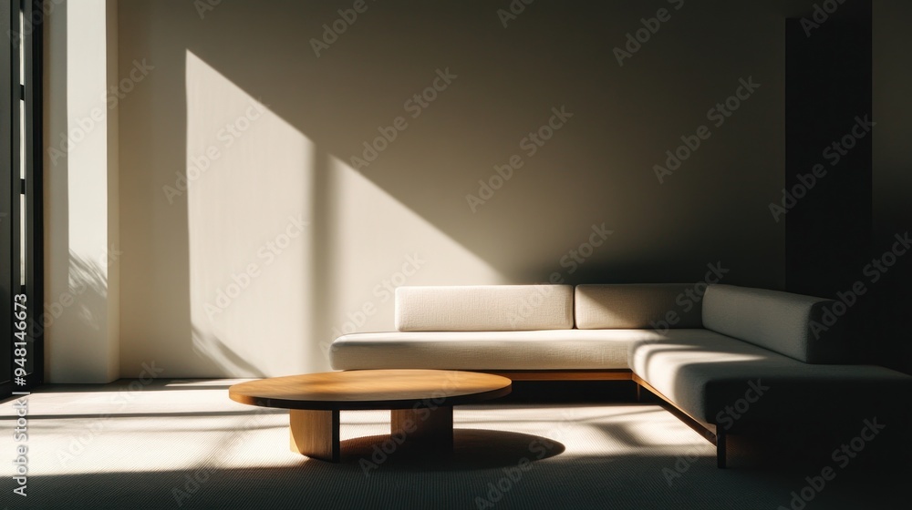 Minimalist Living Room with Natural Light Minimalist Living Room with Natural Light