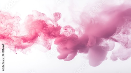 Beautiful swirling pink smoke creating an ethereal atmosphere.