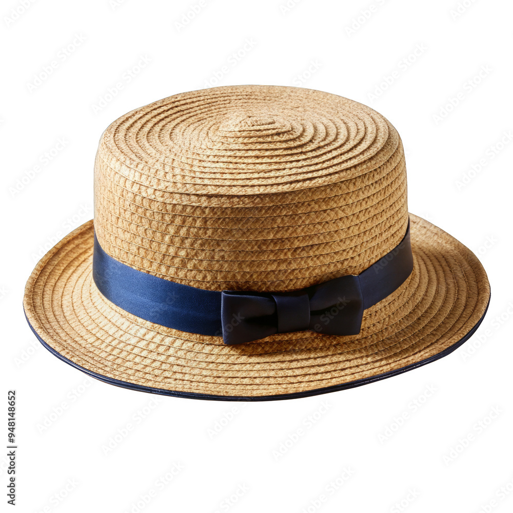 Boater, isolated on transparent png background Boater, isolated on transparent png background