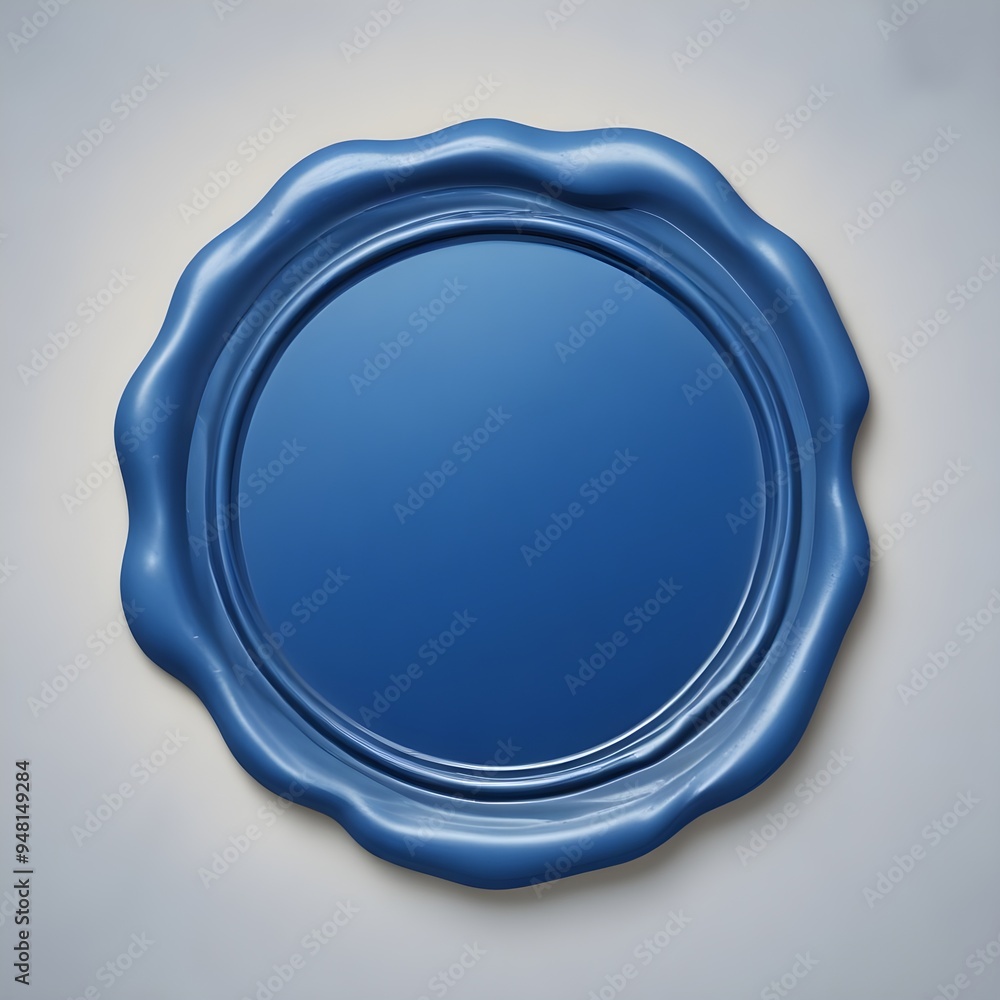 Blue Wax Seal Mockup Old Sealed Empty Stamp Illustration Isolated Graphic Design Blue Wax Seal Mockup Old Sealed Empty Stamp Illustration Isolated Graphic Design