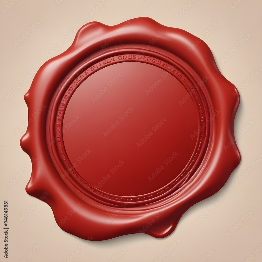 Red Wax Seal Mockup Old Sealed Empty Stamp Illustration Isolated Graphic Design Red Wax Seal Mockup Old Sealed Empty Stamp Illustration Isolated Graphic Design