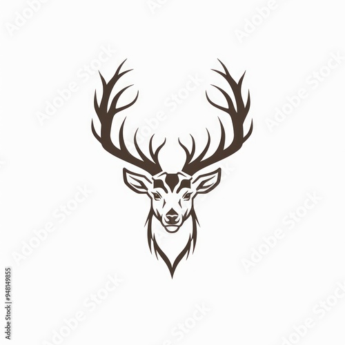 deer logo design inspiration. deer icon. deer head