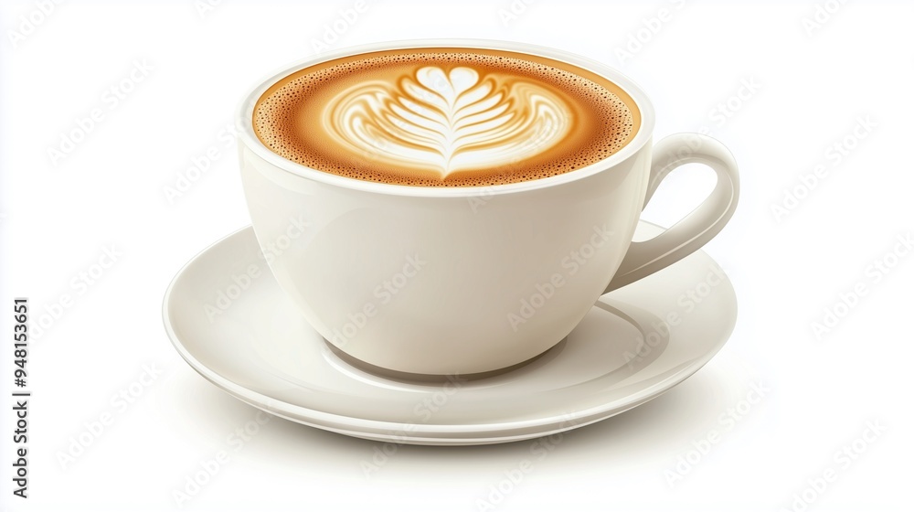 Cup of coffee latte isolated on white backgroud with clipping path. Cup of coffee latte isolated on white backgroud with clipping path.