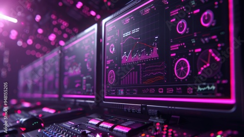 Cloudbased cybersecurity dashboard with red alerts monitoring data breaches and threats Concept Cybersecurity Dashboard Cloud Based Data Breaches Threat Monitoring Red Alerts