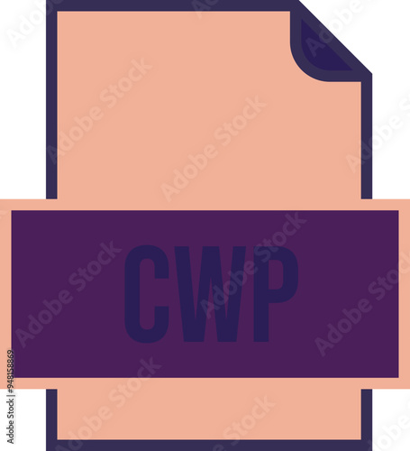 CWP File icon fill and outline crisp corners