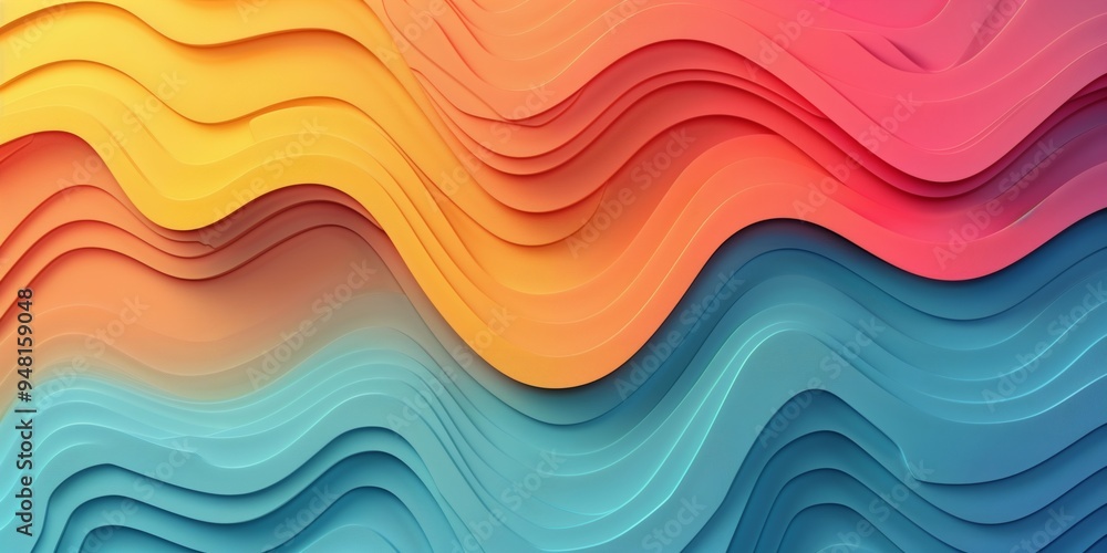 Abstract background with wavy elements and geometric shapes in colorful tones. Abstract background with wavy elements and geometric shapes in colorful tones.