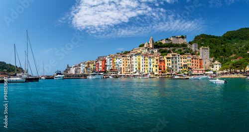 Obraz na płótnie Hafen von Porto Venere an der ligurischen Riviera, Italien w salonie