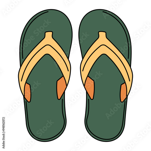 Flip-Flops Illustration for Summer