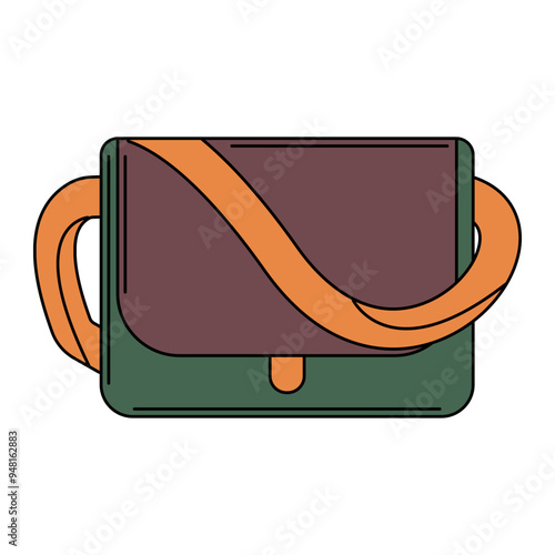 Men�s Sling Bag Illustration for Summer