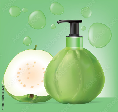 Guava with a press cap is a skin cream.