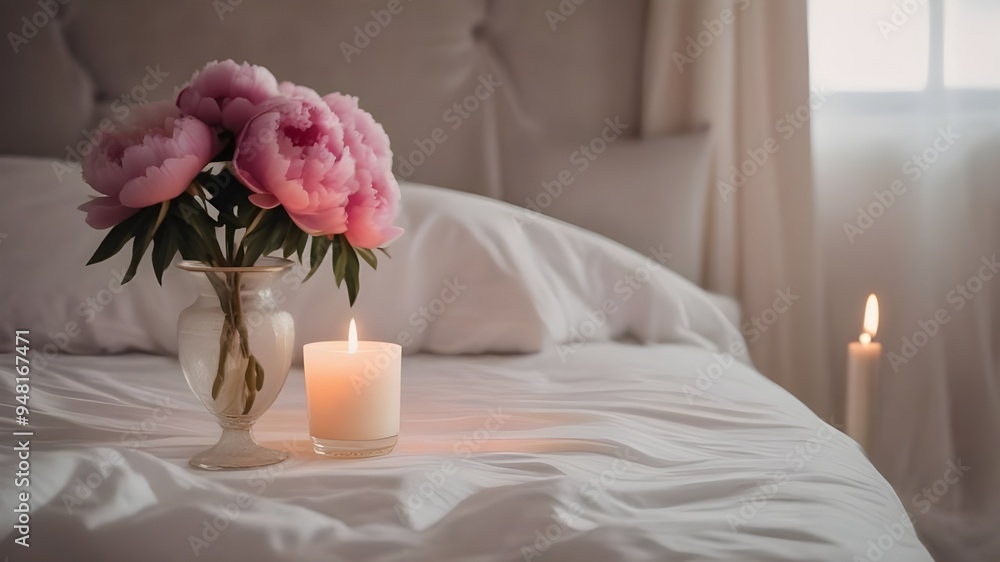 peony on the bed peony on the bed