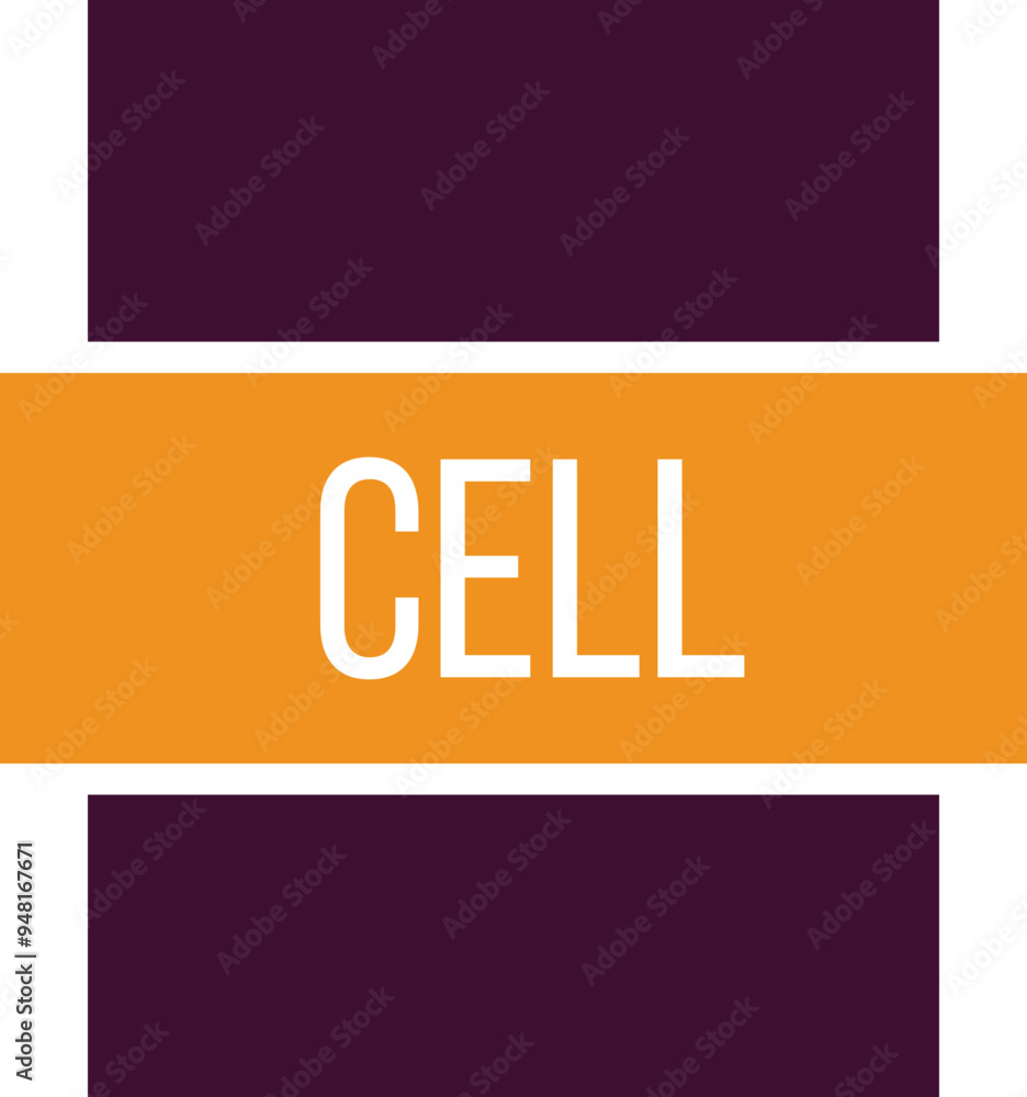 CELL icon fill and bebus writting CELL icon fill and bebus writting