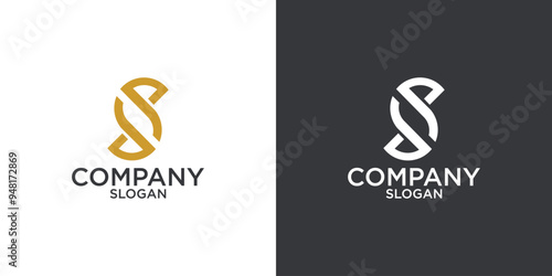 letter s abstract monogram logo vector design