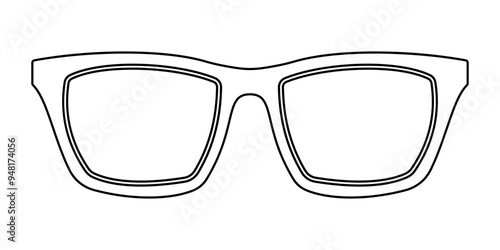 Sunglasses Line Art Icon