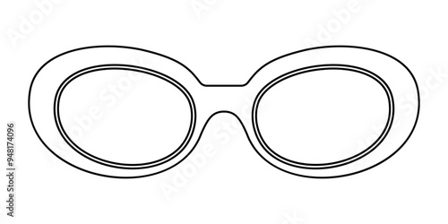 Sunglasses Line Art Icon