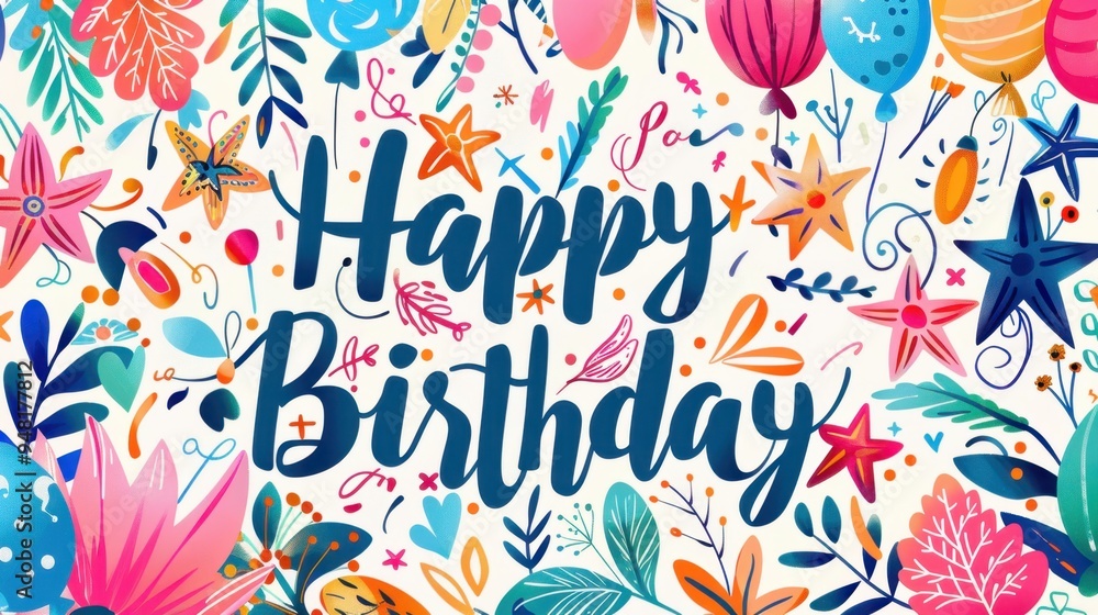 Playful Birthday Invitation Card with Playful Birthday Invitation Card with